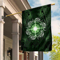New Zealand Matariki Tupuarangi Garden Flag Maori Moko Green Galaxy