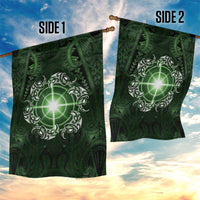 New Zealand Matariki Tupuarangi Garden Flag Maori Moko Green Galaxy