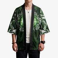 New Zealand Matariki Tupuarangi Kimono Maori Moko Green Galaxy LT05 - Polynesian Pride