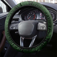 New Zealand Matariki Tupuarangi Steering Wheel Cover Maori Moko Green Galaxy