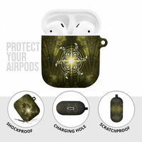 New Zealand Matariki Hiwaiterangi AirPods Case Maori Moko Yellow Galaxy