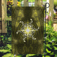 New Zealand Matariki Hiwaiterangi Garden Flag Maori Moko Yellow Galaxy