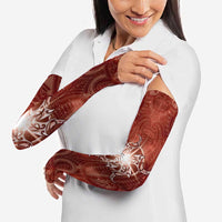 New Zealand Matariki Pohutukawa Arm Sleeves Maori Moko Red Galaxy LT05 - Polynesian Pride