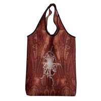 New Zealand Matariki Pohutukawa Grocery Bag Maori Moko Red Galaxy
