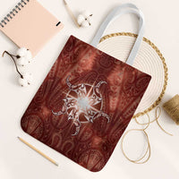 New Zealand Matariki Pohutukawa Tote Bag Maori Moko Red Galaxy LT05 White Strap One Size Red - Polynesian Pride