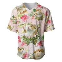 Hawaii Guinea Hula Pig Baseball Jersey Funny Tropical Style
