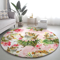 Hawaii Guinea Hula Pig Round Carpet Funny Tropical Style LT05 - Polynesian Pride