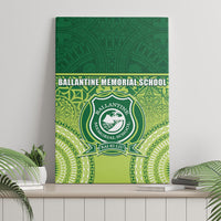 Ballantine Memorial School Canvas Wall Art With Fijian Tapa Pattern