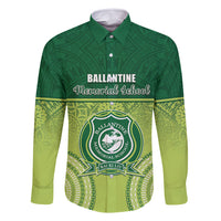 Personalised Ballantine Memorial School Family Matching Summer Maxi Dress and Hawaiian Shirt With Fijian Tapa Pattern