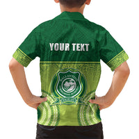 Personalised Ballantine Memorial School Kid Hawaiian Shirt With Fijian Tapa Pattern