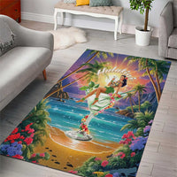 Aloha Hawaii Area Rug Hula Martini Tropical Vibes - Polynesian Pride