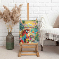 Hawaii Parrot Canvas Wall Art Im Not Waiting Till 5 Oclock