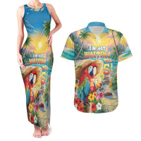 Hawaii Parrot Couples Matching Tank Maxi Dress and Hawaiian Shirt Im Not Waiting Till 5 Oclock
