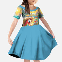 Hawaii Parrot Family Matching Long Sleeve Bodycon Dress and Hawaiian Shirt Im Not Waiting Till 5 Oclock