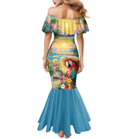Hawaii Parrot Family Matching Mermaid Dress and Hawaiian Shirt Im Not Waiting Till 5 Oclock