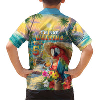 Hawaii Parrot Family Matching Puletasi and Hawaiian Shirt Im Not Waiting Till 5 Oclock