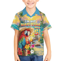 Hawaii Parrot Family Matching Puletasi and Hawaiian Shirt Im Not Waiting Till 5 Oclock