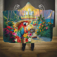 Hawaii Parrot Hooded Blanket Im Not Waiting Till 5 Oclock