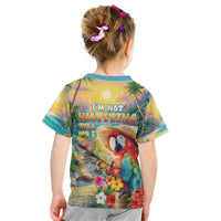 Hawaii Parrot Kid T Shirt Im Not Waiting Till 5 Oclock - Polynesian Pride