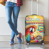 Hawaii Parrot Luggage Cover Im Not Waiting Till 5 Oclock - Polynesian Pride