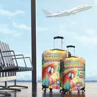 Hawaii Parrot Luggage Cover Im Not Waiting Till 5 Oclock