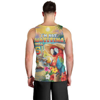 Hawaii Parrot Men Tank Top Im Not Waiting Till 5 Oclock