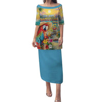 Hawaii Parrot Puletasi Im Not Waiting Till 5 Oclock - Polynesian Pride