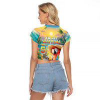 Hawaii Parrot Raglan Cropped T Shirt Im Not Waiting Till 5 Oclock