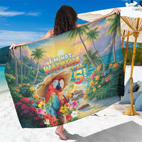 Hawaii Parrot Sarong Im Not Waiting Till 5 Oclock