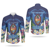 Guam Liberation Day Couples Matching Short Sleeve Bodycon Dress and Long Sleeve Button Shirt Pas Para I Chamoru LT05 - Polynesian Pride
