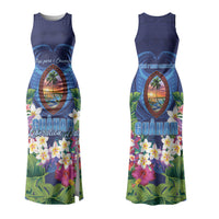 Guam Liberation Day Couples Matching Tank Maxi Dress and Hawaiian Shirt Pas Para I Chamoru LT05 - Polynesian Pride