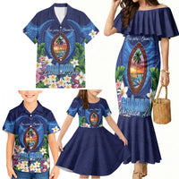 Guam Liberation Day Family Matching Mermaid Dress and Hawaiian Shirt Pas Para I Chamoru LT05 - Polynesian Pride