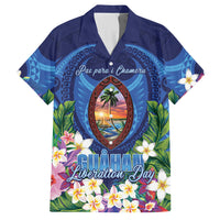 Guam Liberation Day Hawaiian Shirt Pas Para I Chamoru LT05 Navy - Polynesian Pride