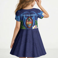 Guam Liberation Day Kid Short Sleeve Dress Pas Para I Chamoru LT05 - Polynesian Pride