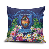 Guam Liberation Day Pillow Cover Pas Para I Chamoru LT05 Navy - Polynesian Pride