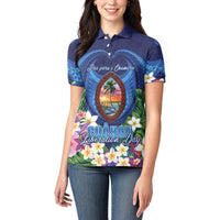Guam Liberation Day Women Polo Shirt Pas Para I Chamoru LT05 - Polynesian Pride