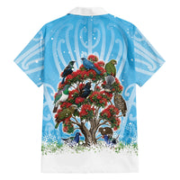 New Zealand Birds Christmas Hawaiian Shirt Pohutukawa Xmas Tree LT05 - Polynesian Pride