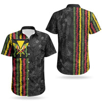Hawaii Lei Kanaka Maoli Flag Couples Matching Tank Maxi Dress and Hawaiian Shirt Tropical Vibes LT05 - Polynesian Pride