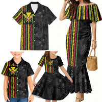 Hawaii Lei Kanaka Maoli Flag Family Matching Mermaid Dress and Hawaiian Shirt Tropical Vibes LT05 - Polynesian Pride