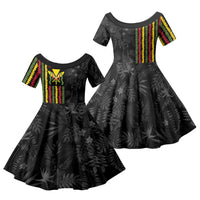 Hawaii Lei Kanaka Maoli Flag Family Matching Mermaid Dress and Hawaiian Shirt Tropical Vibes LT05 Daughter's Dress Black - Polynesian Pride