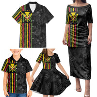Hawaii Lei Kanaka Maoli Flag Family Matching Puletasi and Hawaiian Shirt Tropical Vibes LT05 - Polynesian Pride