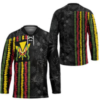 Hawaii Lei Kanaka Maoli Flag Hockey Jersey Tropical Vibes LT05 - Polynesian Pride