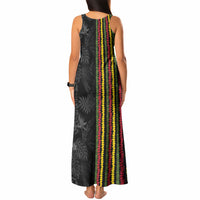 Hawaii Lei Kanaka Maoli Flag Tank Maxi Dress Tropical Vibes LT05 - Polynesian Pride