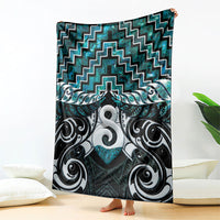 New Zealand Maori Blanket Poutama Pikorua - Single Twist Paua Shell LT05 - Polynesian Pride