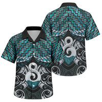 New Zealand Maori Family Matching Tank Maxi Dress and Hawaiian Shirt Poutama Pikorua - Single Twist Paua Shell