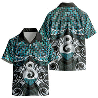 New Zealand Maori Kid Hawaiian Shirt Poutama Pikorua - Single Twist Paua Shell LT05 - Polynesian Pride