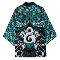 New Zealand Maori Kimono Poutama Pikorua - Single Twist Paua Shell