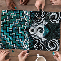 New Zealand Maori Puzzle Poutama Pikorua - Single Twist Paua Shell