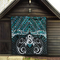 New Zealand Maori Quilt Poutama Pikorua - Single Twist Paua Shell