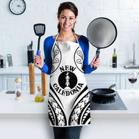 New Caledonia Day Apron Polynesian Curves White Color - Polynesian Pride